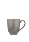 Siip Ribbed Mug, Grey
