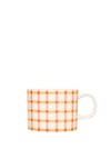 Siip Gingham Short Mug, Pink