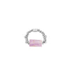 ChloBo Calming Stone Stretch Ring, Silver
