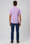 Andre Dee Check Short Sleeve Shirt, Pink & Blue Multi