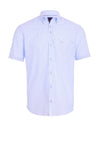 Andre Finn Stripe Short Sleeve Shirt, Blue