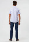 Andre Finn Stripe Short Sleeve Shirt, Blue