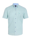 Andre Foyle Gingham Short Sleeve Shirt, Green