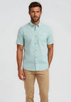 Andre Foyle Gingham Short Sleeve Shirt, Green