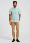 Andre Foyle Gingham Short Sleeve Shirt, Green