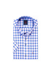 Andre Hume Check Short Sleeve Shirt, Lilac Multi