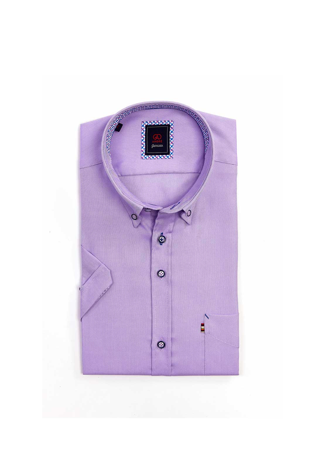 Andre Oslo Short Sleeve Shirt, Purple