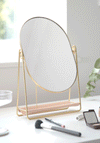Stackers Dressing Table Mirror & Jewellery Stand, Gold & Blush