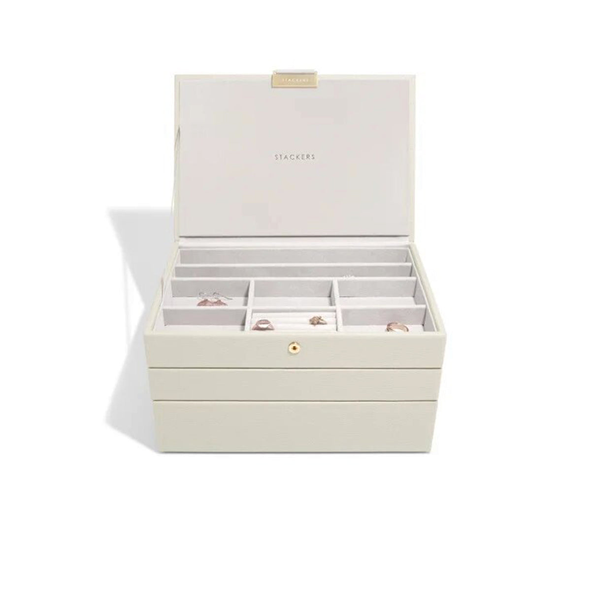 Stackers Medium Jewellery Box, Oatmeal