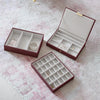 Stackers Medium Set of 3 Jewellery Box, Burgundy
