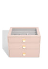 Stackers Medium Set of 3 Jewellery Box, Blush