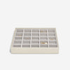 Stackers Medium Set of 3 Jewellery Box, Metallic Pearl