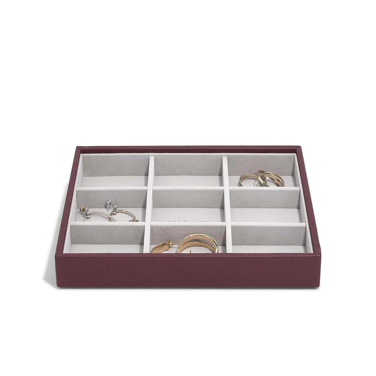 Stackers Medium Statement Jewellery Layer, Burgundy