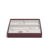 Stackers Medium Ring & Bracelet Layer, Burgundy