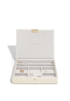 Stackers Faux Leather Jewellery Roll, Taupe