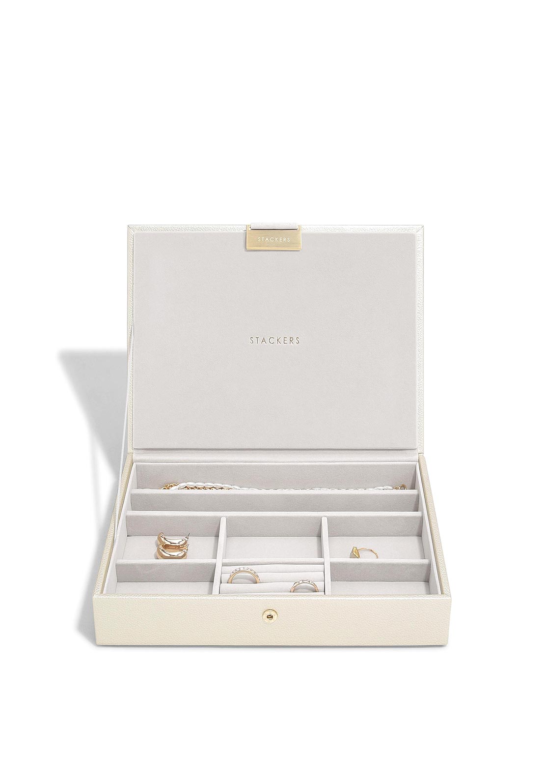Stackers Classic Medium Jewellery Box, White