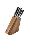 Sabatier & Stellar 5 Piece Kitchen Knife & Wooden Block Set