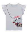 Guess Girl Cutie Frill Sleeve Tee, Grey