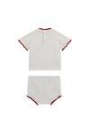 Guess Baby Girl Cherry Knit Short Set, White