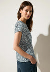 Street One Print top, Cool Vintage Green