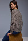 Street One Animal Print V-Neck Blouse, Brown