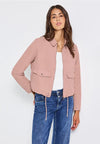 Street One Corduroy Zip Up Jacket, Pink