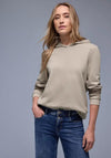Street One Hooded Sweatshirt, Taupe