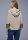 Street One Hooded Sweatshirt, Taupe