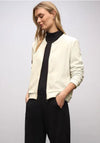 Street One Shimmering Textured Jacket, Cream