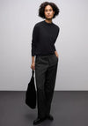 Street One High Neck Basic Cosy Sweater, Black