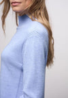 Street One High Neck Cosy Sweater, Blue
