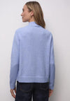 Street One High Neck Cosy Sweater, Blue