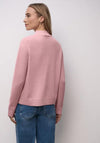 Street One High Neck Cosy Sweater, Pink
