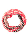 Street One Patterned Loop Scarf, Coral
