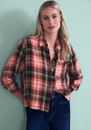 Street One Plaid Button Up Shirt, Coral