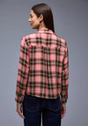 Street One Plaid Button Up Shirt, Coral