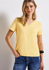 Street One V-Neck T-Shirt, Yellow