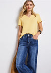 Street One V-Neck T-Shirt, Yellow