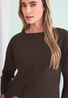 Street One Dolman Boat Neck Top, Brown