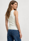 Street One Ribbed V Neck Tank Top, White