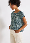 Street One Snake Print Top, Blue