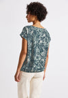 Street One Snake Print Top, Blue