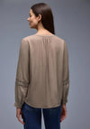 Street One Blouse with Animal Print Detail, Taupe