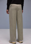 Street One Woven Jacquard Trousers, Beige