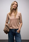 Street One Animal Print T-Shirt, Coral