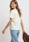Street One Cotton Blend Buttoned Pocket T-Shirt, White