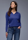 Street One Basic Polo T-Shirt, Blue