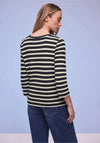 Street One Striped Jumper, Navy