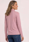Street One Long Sleeve Roll Neck Top, Pink