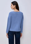 Street One Striped Cuff Top, Blue
